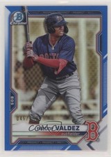2021 Bowman Draft Chrome Blue Refractor 46/150 Freddy Valdez #BDC-96 n1u