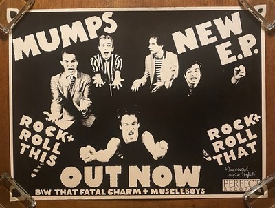 MUMPS Rock & Roll This, Rock & Roll That 1978 US Punk Promo Poster Lance Loud
