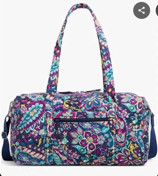 Vera Bradley X Disney Sensational Six Paisley Minnie Mickey Weekender Duffle Bag - Image 4 of 4