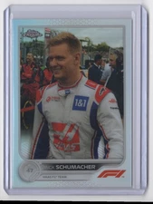 2022 Topps Chrome Formula 1 Refractor Mick Schumacher Haas #70