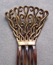 Auguste Bonaz signed hair comb Art Deco 1920s NO US IMPORT FEES