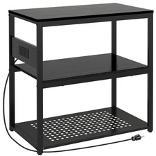 20-29 Gallon Fish Tank Stand with Power Outlets, 3-Tier Metal Aquarium Stand,...