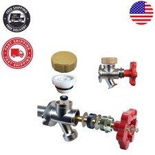 Durable Brass Outdoor Faucet Repair Kit - Easy Install with 16 Essential Parts