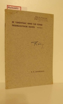 De tangentiale groei van eenige pharmaceutische basten. Proefschrift/ Dissertati
