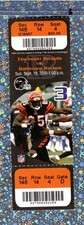 Ray Lewis SACK 10 Tack Ticket Stub 9-19-2010 Bengals Ravens Mike Nugent 5FG