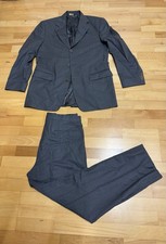 Brooks Brothers 346 Stretch Suit Wool Blend Gray Jacket 40R Pants 35x31