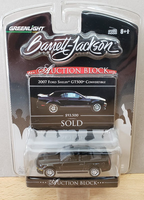 Greenlight 2007 Ford Shelby GT500 Convertible Barrett-Jackson Auction Block 1:64