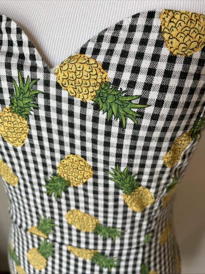 Vestido Collectif Talla XS Piña Mod Sin Mangas Foto 4 de 4