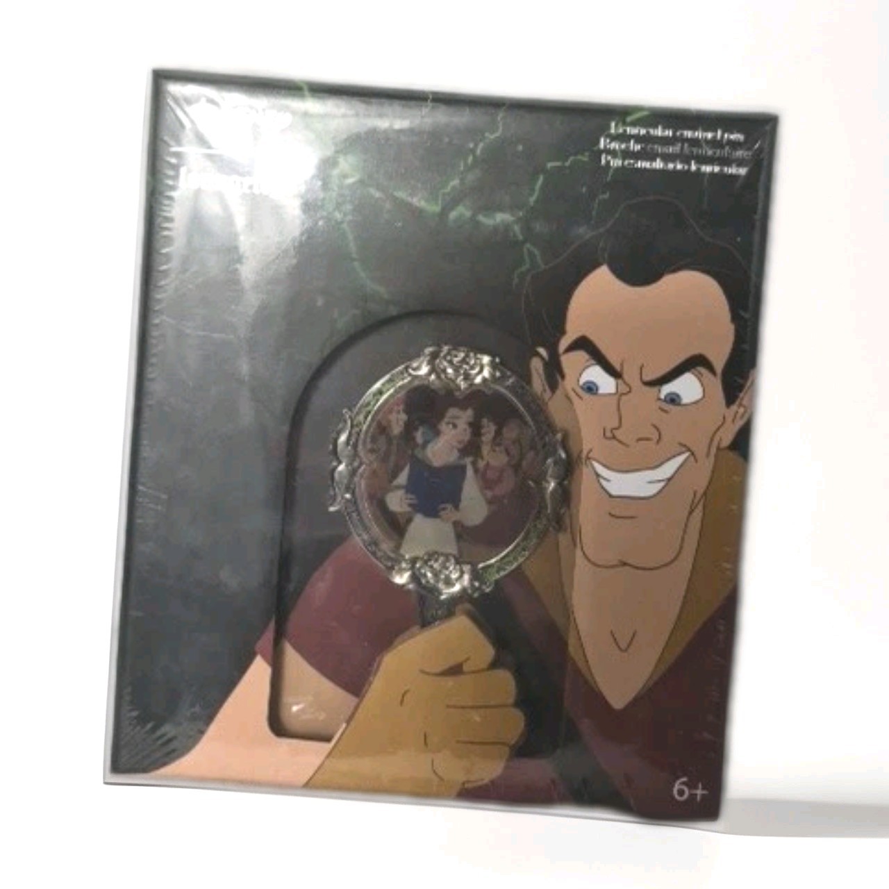 Disney Loungefly Beauty & The Beast Villain Gaston Lenticular Pin