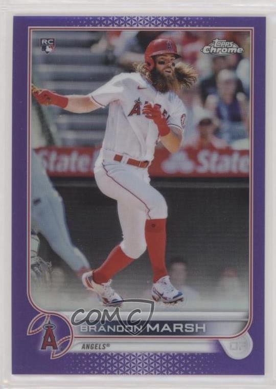 2022 Topps Chrome Purple Refractor 58/250 Brandon Marsh #133 07tz