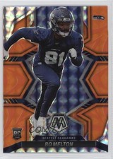 2022 Panini Mosaic Rookies Reactive Orange Mosaic Prizm Bo Melton #348 14op