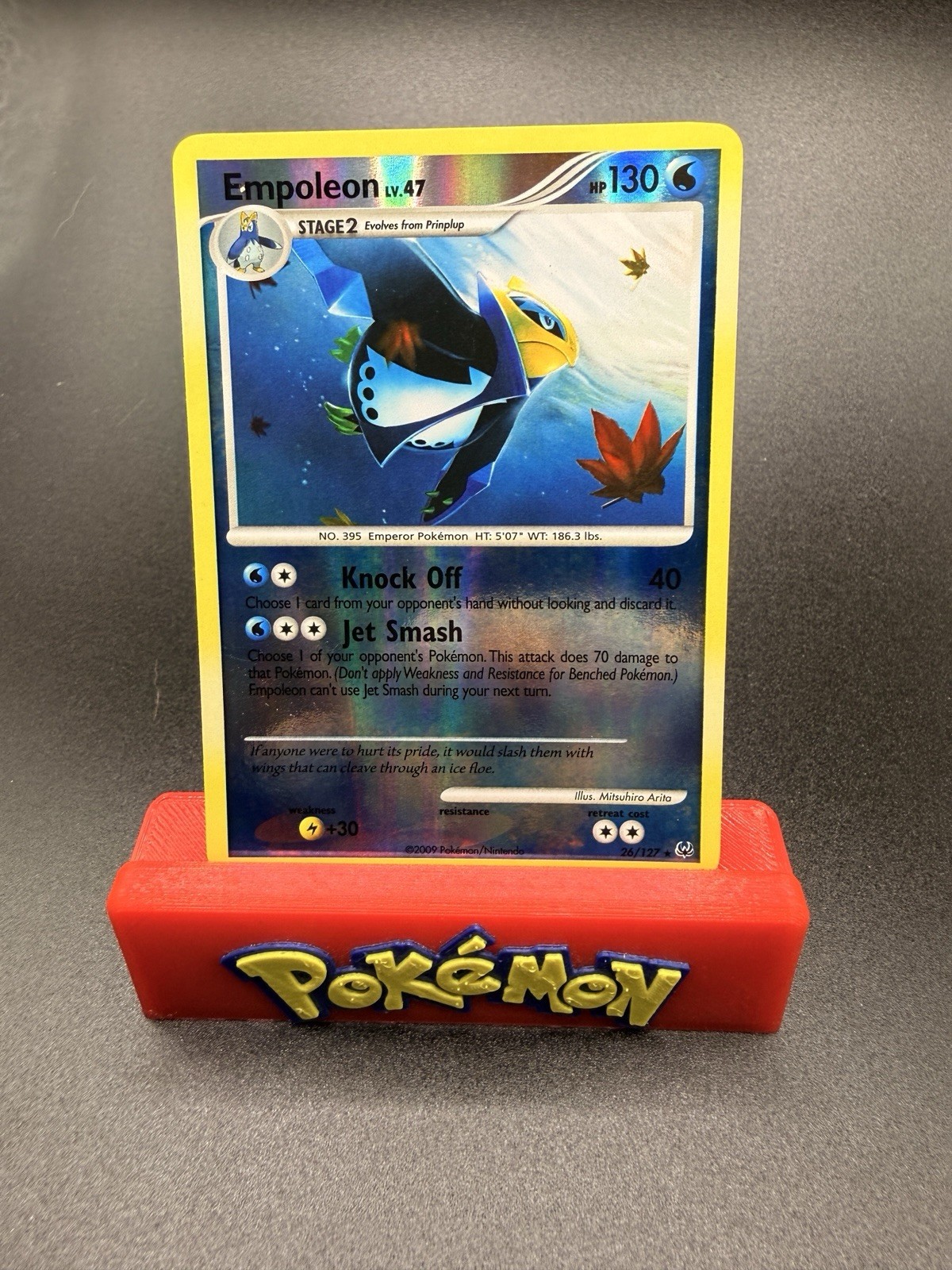 1x Empoleon - 26/127 - Rare - Reverse Holo NM-Mint Pokemon Platinum