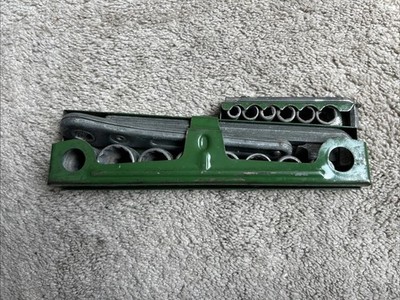 Used Vintage 20/19pc INDESTRO TOOLS Hex Drive Socket Set No. 1452 Made In USA