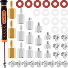 ASTARON M.2 SSD Screws Kit, PCIe NVMe M2 0.4, Flat Socket Head, 6mm Length