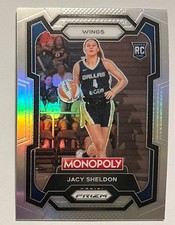 2024 Panini WNBA Monopoly Prizm Jacy Sheldon Rookie Silver Prizm #67 Dallas RC