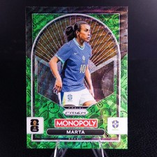 2024 Panini Prizm Monopoly FIFA World Cup 26 Marta Brazil #96 Green Wave