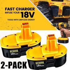 2PACK 18V For Dewalt 18 VOLT XRP DC9096 DC9098 Ni-Mh Battery DC9099 DC9096-2 7AH