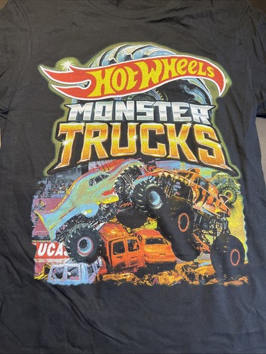 Hot Wheels Monster Trucks Live Glow Party 2024 T-Shirt Size Youth Large G5 - Picture 2 of 6