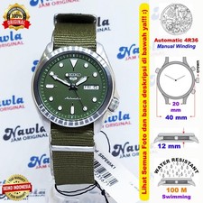 Brand New Seiko 5 Sports SRPE65K1 Automatic Dial Green Nylon AUtomatic BNIB NOS