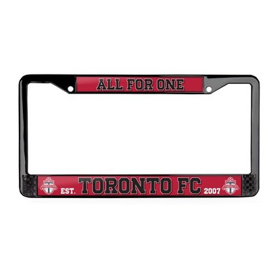 Toronto FC MLS 3D Polyurethane Domed Black License Plate Frame Car-SUV-Truck