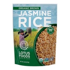 Poche De Riz Brun Jasmine Bio À Réchauffer 8 Oz Par Lotus Foods