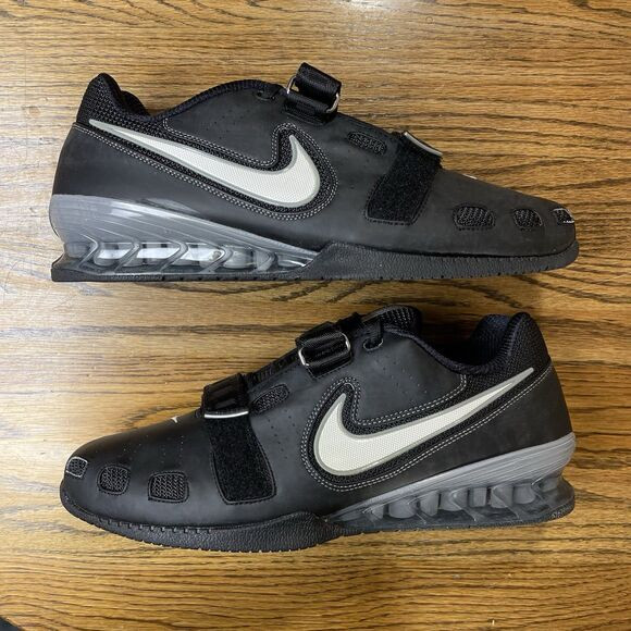 Nike Romaleos 2 Power / Weight Lifting Shoes - Black Leather - Size 18 - 7627010