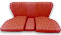 RüCkbank Notsitze Kindersitze FüR Mercedes SL R/W107, Mittelrot