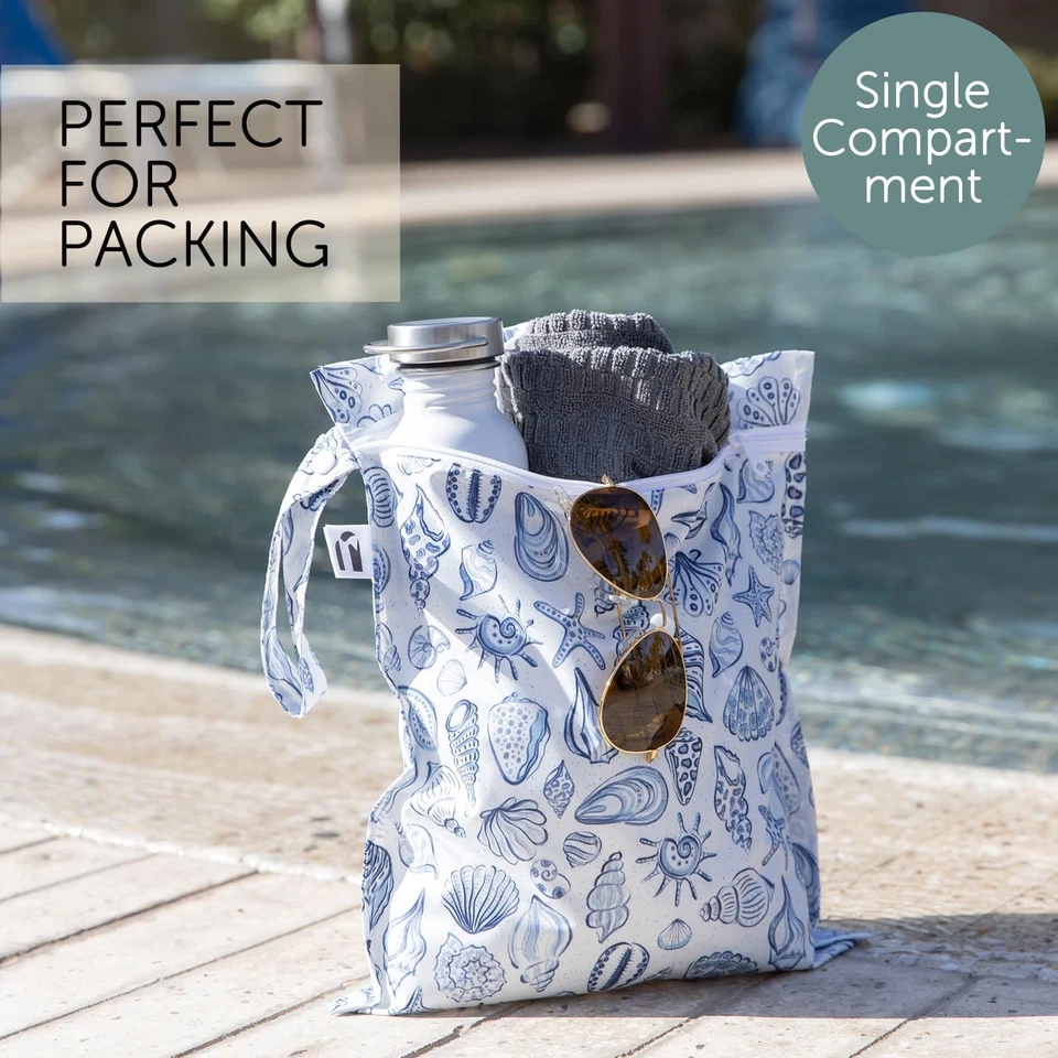 Bolsa húmeda impermeable Roamio para bebé, viaje, traje de baño, pañales de tela, bomba Foto 2 de 4