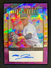 2023 Leaf Vivid MITCH JEBB Rookie #T-MJ1 PURPLE CRYSTAL AUTO #1/2 Pirates XRC SP