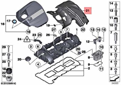 Genuine BMW E82 E84 E88 E90N E91N E92N Ignition Coil Covering OEM 