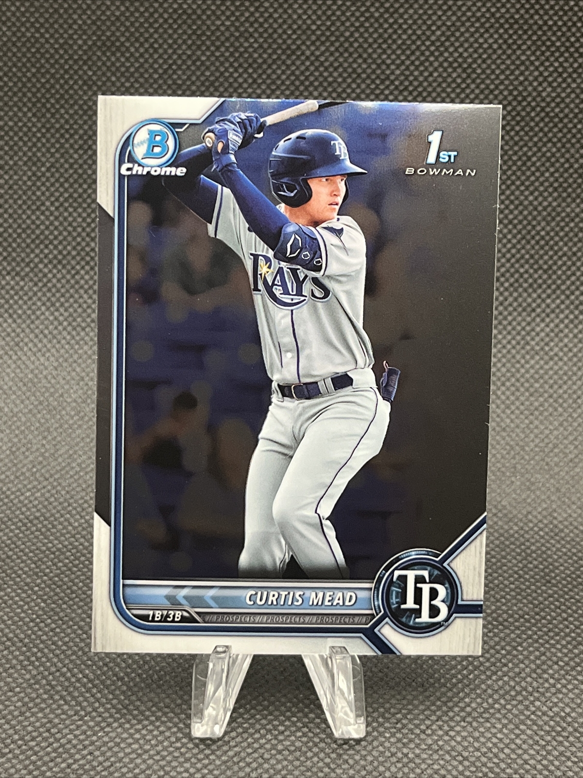 2022 1st Bowman- Chrome Prospects #BCP-10 Curtis Mead (RC) Tampa Bay