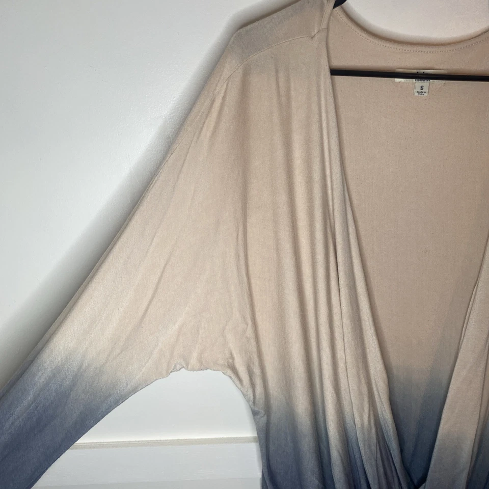 Túnica bandolera envolvente sintética manga larga melocotón Ya Los Angeles para mujer talla S Foto 4 de 4