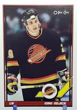 🚀💫🚀 1991-92 OPC GINO ODJICK VANCOUVER CANUCKS  O PEE CHEE #203 NM-MT 🚀💫🚀