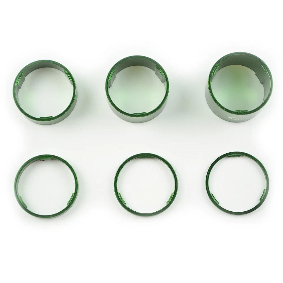 Juego espaciador de auriculares de aleación 1-1/8" OMNI Racer WORLDS LIGHTEST de 2,3,5,10,15,20 mmVERDE Foto 3 de 4