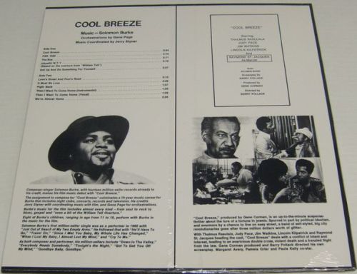 COOL BREEZE SOLOMON BURKE LP OST. Blaxploitation FUNK DJ BREAKS Willie Dynamite - Imagen 2 de 2