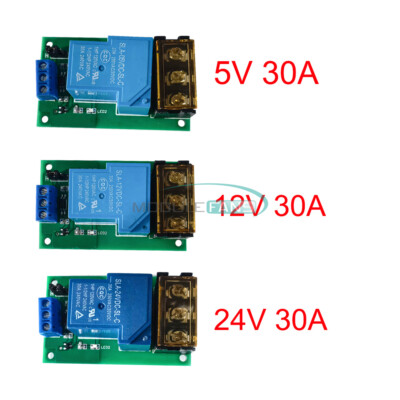 DC 5V/12V/24V 30A Relay Module Optocoupler Isolation High & Low Level Trigger