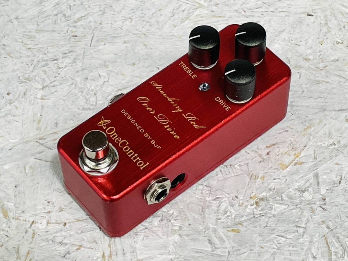 USED ONE CONTROL Strawberry Red Overdrive Guitar Effect