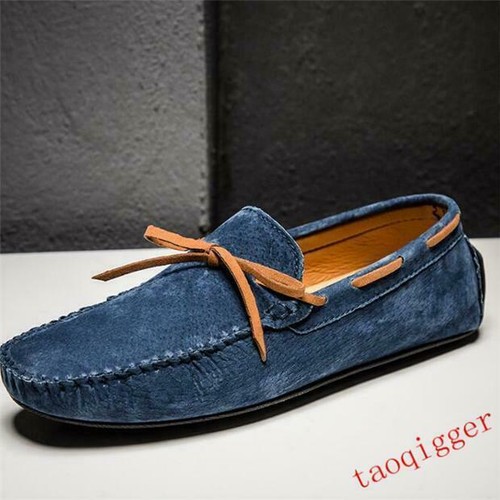 Mens Flats Shoes Moccasin Indoor Outdoor House Rubber Slip On Slippers shoes - Picture 4 of 16