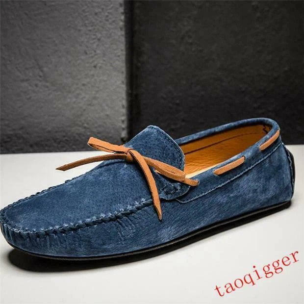 Men's Leather Driving slip on Loafers Shoes Casual Slip Flat Moccasins shoes  - Image 4 of 4