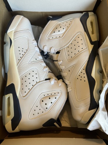 Nike Air Jordan 6 Retro Midnight Navy Talla 7y GS 384665-141 NUEVO - Imagen 6 de 7