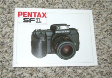 Vintage Pentax Sf1 Camera Instruction Manual Brochure 2 