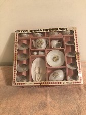 Vintage Jaymar Toy China Dinner Set 21 Piece J7067 With Original Box