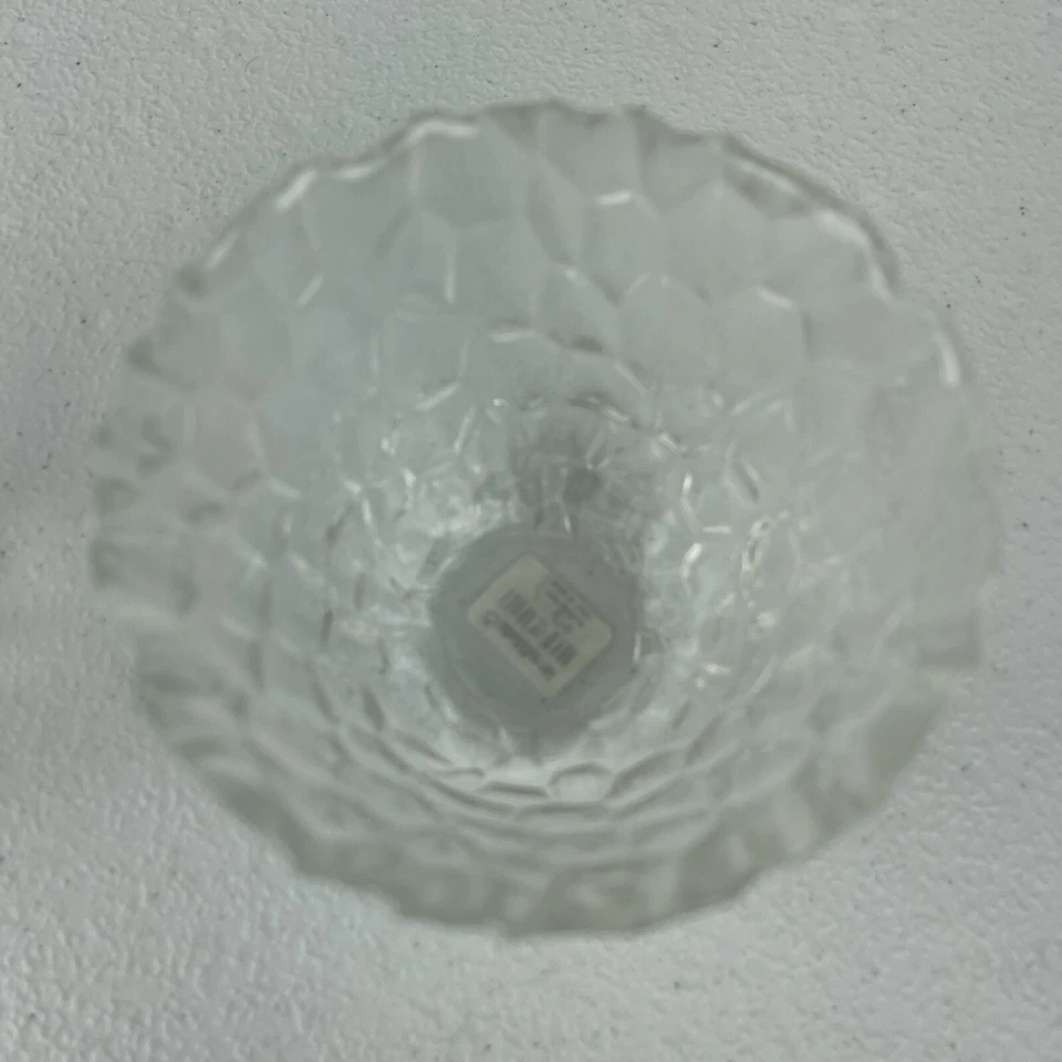 Juego de 2 CRATE & BARREL Difícil de Encontrar Creek Votivo 317-276 Hecho en Italia Vidrio Foto 4 de 4