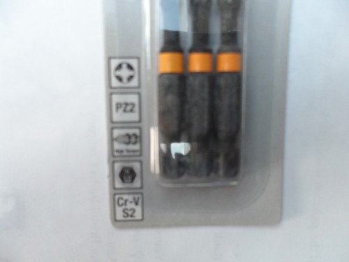 Pozi PZ2 Screwdriver Impact Bit 50mm Pack of 3 Triton 740013 Cr-V S2 - Picture 2 of 5