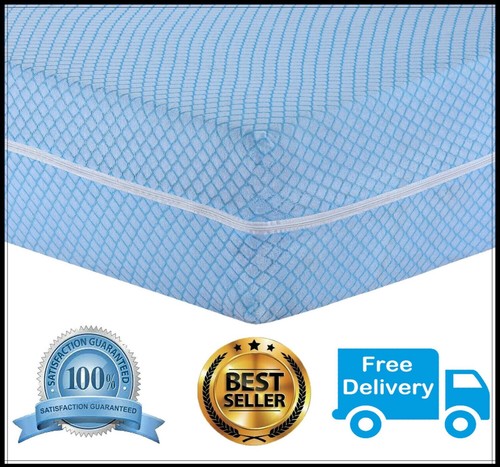 ANTI BUG Total Encasement Zipped Mattress Cover Protector Hypoallergic All Size - Picture 19 of 57