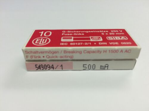 SIBA 70 007 33 Fuses 5x20mm 250V Ceramic Quick Blow Pick A Rating 179021 Qty5/10 - Picture 9 of 22