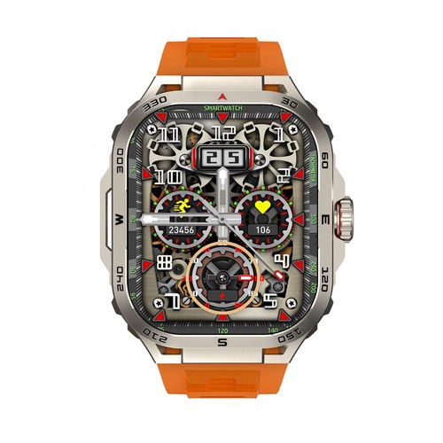 2025 Military Rugged Smart Watch Heart Rate Sport Fitness Tracker Waterproof - Picture 20 of 23