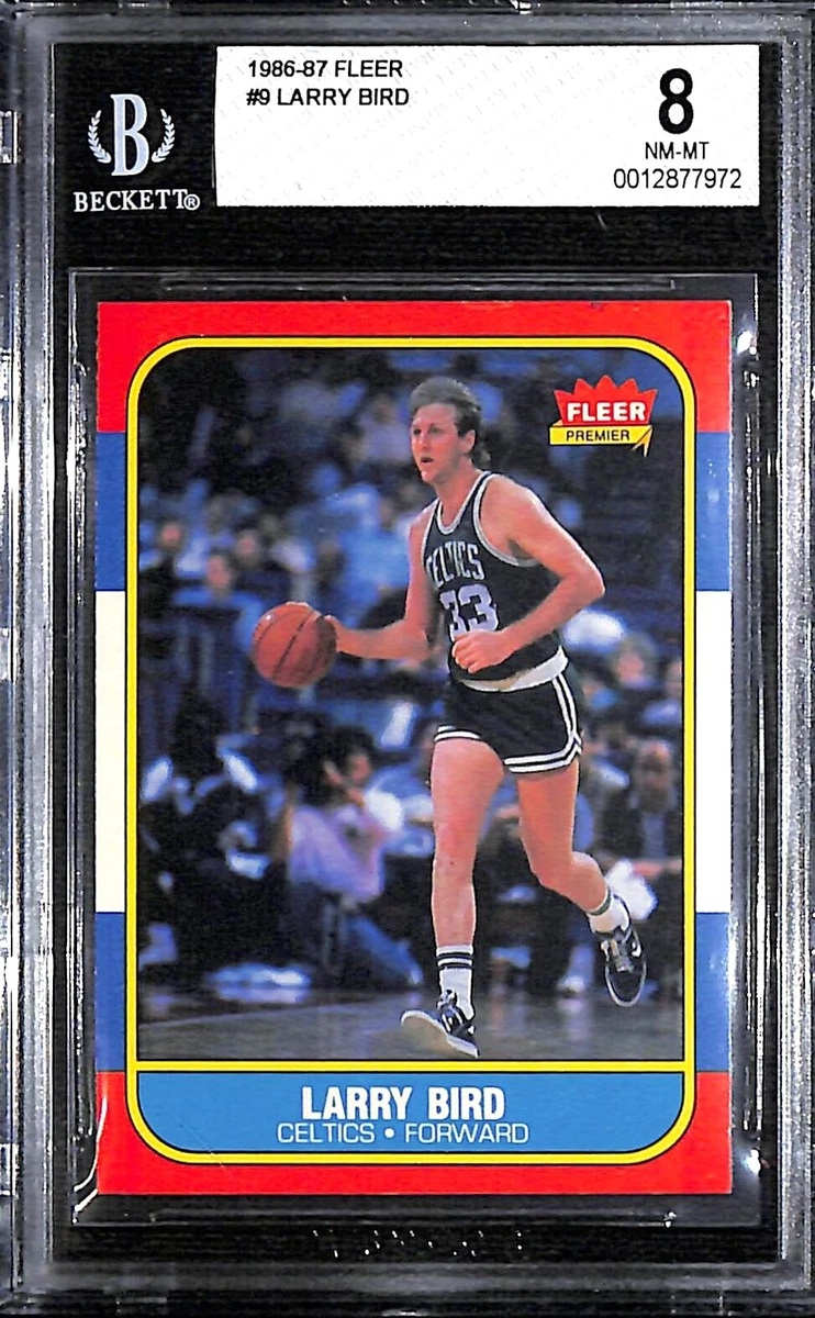 1986-87 Fleer Basketball Card Larry Bird #9 BGS 8 NM-MT | eBay