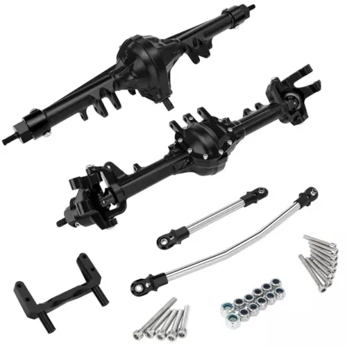 Essieu avant arrière avant alliage CNC pour 1/10 RC chenilleur axial SCX10 II élément enduro CC01 - Photo 9 sur 21