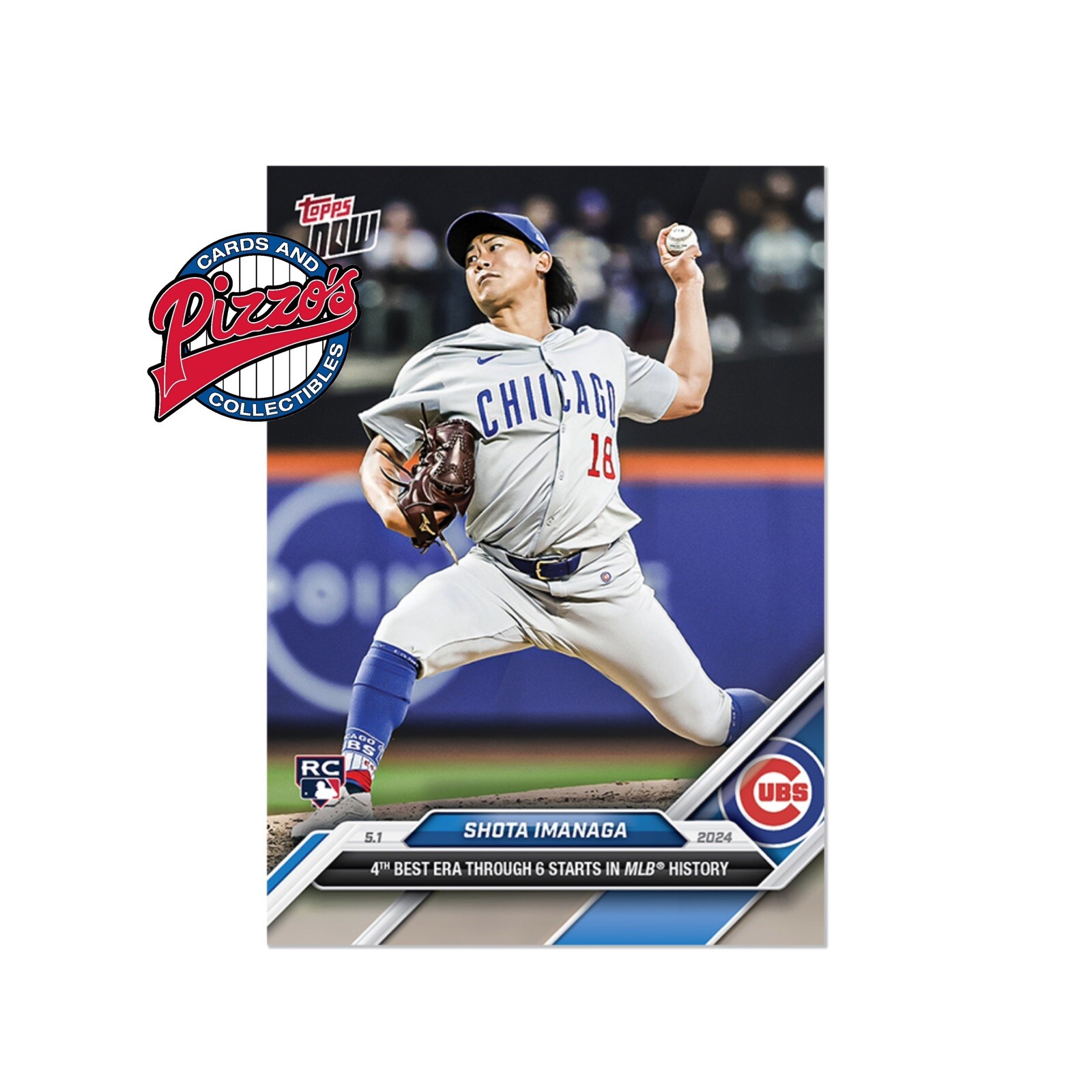 Shota Imanaga RC Cubs 2024 MLB TOPPS NOW Card 147 In Hand